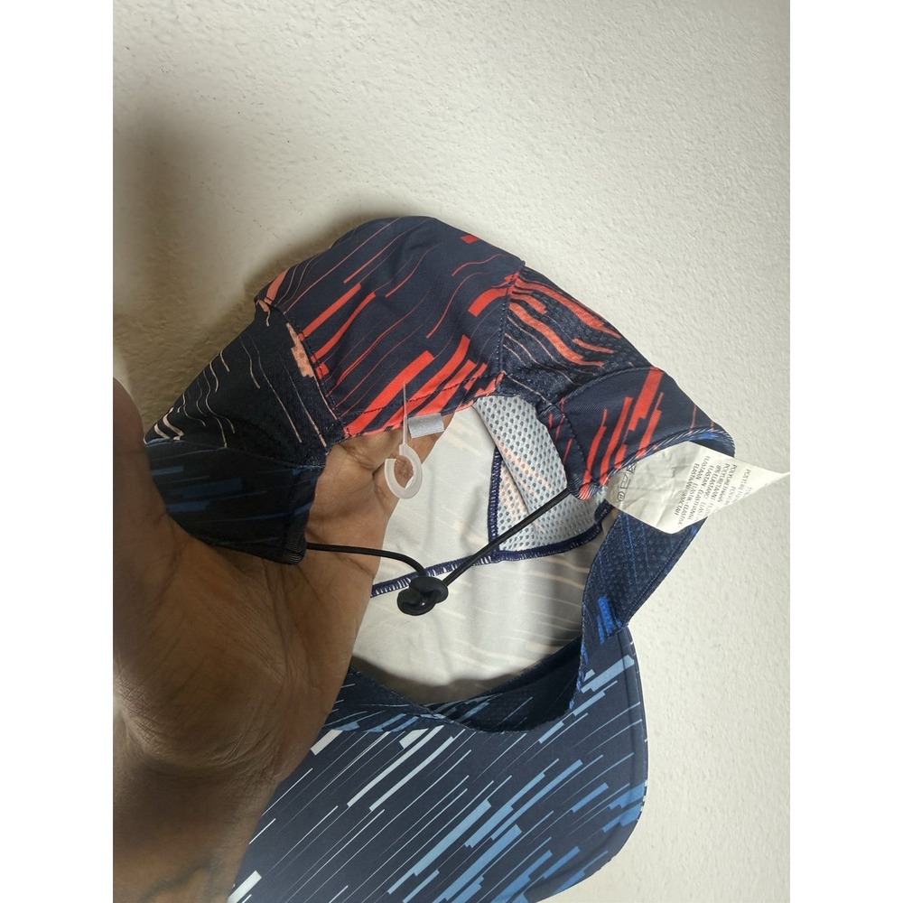 Buff Pro Run Cap Blue Multi UPF 50+ Reflective One Size Adjustable Buff Hat - Picture 9 of 9